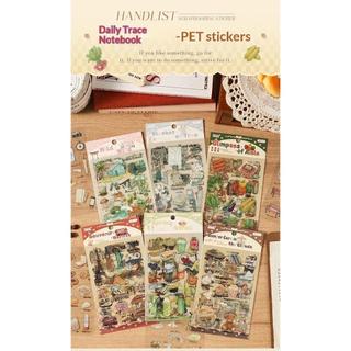 JIANWU Nhật Ký Chữ Viết Tay Series Vintage Cuộc Sống Xây Dựng Phong Cảnh Chất Liệu Cắt Dán PET Sáng Tạo DIY Tạp Chí Văn Phòng Phẩm