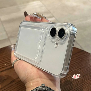 Ốp Điện Thoại Đựng Thẻ Đơn Giản Cho Samsung Galaxy A56 A55 A53 A52 A52S A51 A36 A26 A16 A06 A33 A32 A42 A73 A72 A71 5G 4G Vỏ Mềm Chống Sốc Bốn Góc Dễ Thương