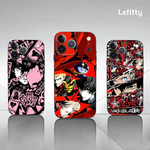 TP-1 Trò Chơi Cổ Điển P-Persona 5 Ốp Lưng Điện Thoại IPhone 17 16 15 14 13 12 11 Pro Max Plus Mini Đen Mờ Vỏ Mềm Funda