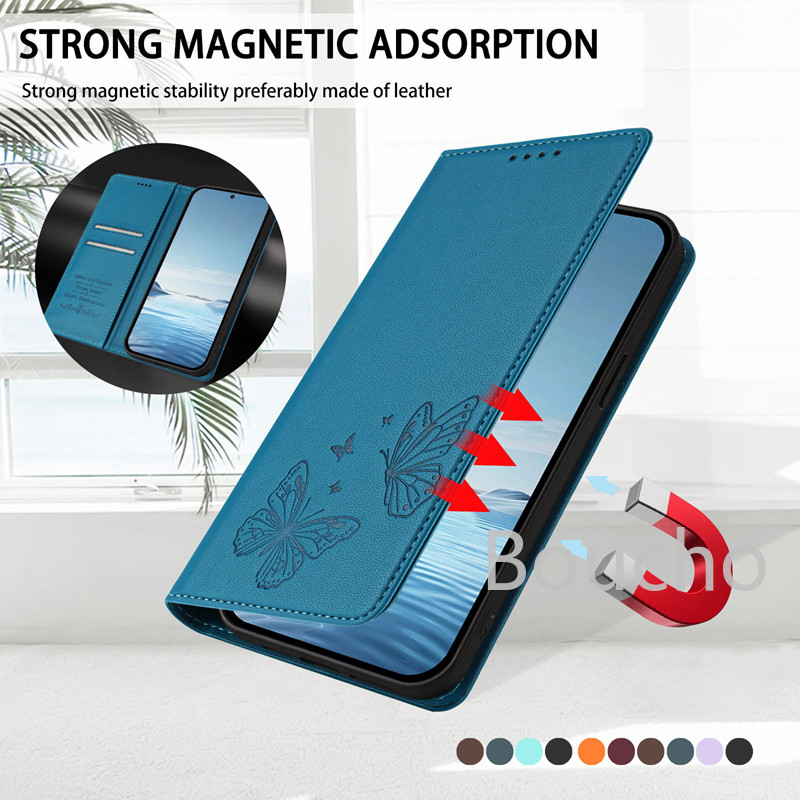 Ốp Lưng Điện Thoại Samsung Galaxy A10 A20 A30 A50 A70 A11 A21 A31 A41 A20S A10S A30S A50S A70S Ví Bướm Mềm Da PU Khe Cắm Thẻ Da Bảo Vệ Da Flip Stand Nhiều Bao