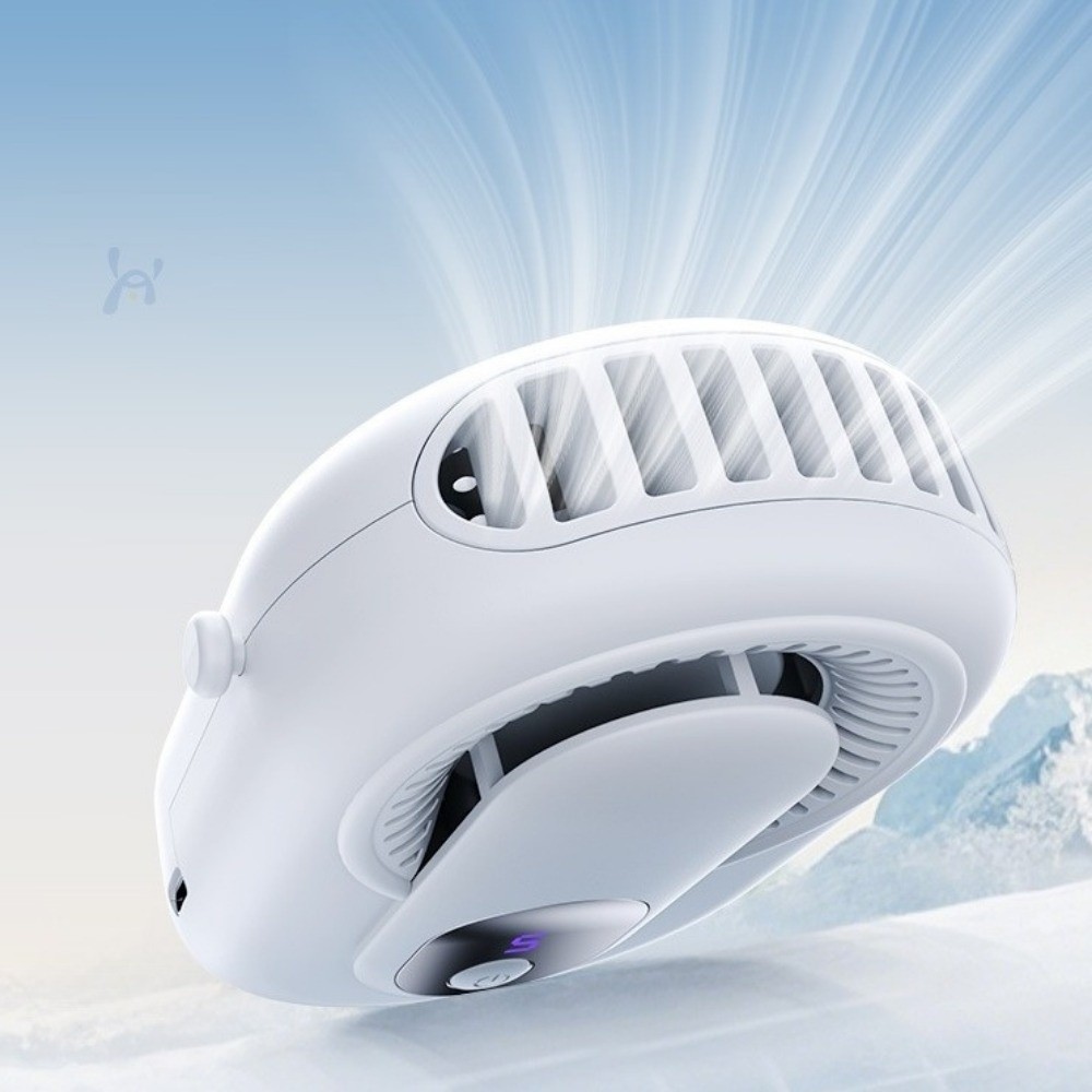 Quạt Kẹp Eo DOAOV78N, Quạt Treo Cổ Mini 5 Chế Độ, Làm Mát Chống Thấm Nước Nhẹ Tay Mini Quạt Điện Câu Cá Cắm Trại