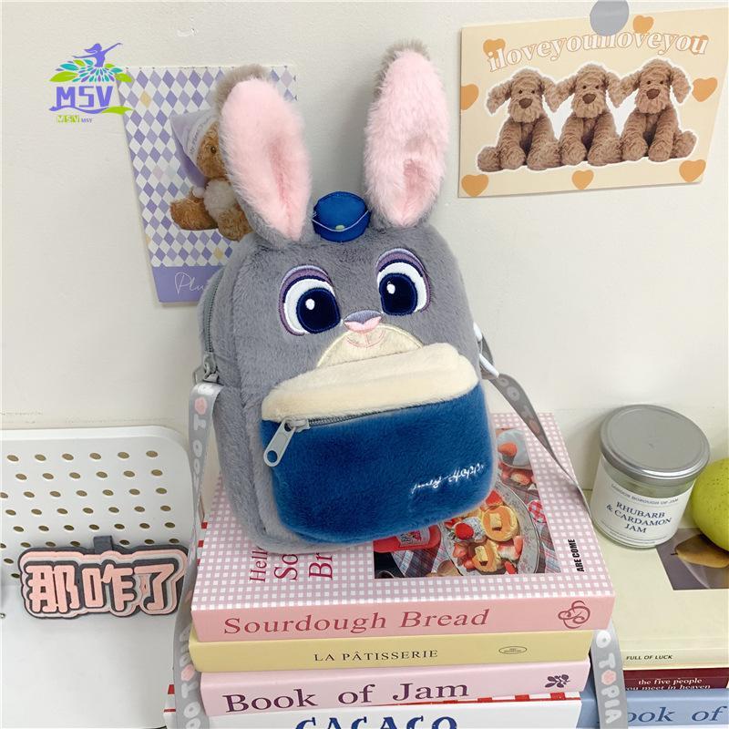 Ba lô Messenger Plush Zootopia - Túi đeo chéo dễ thương hợp thời trang để đi chơi