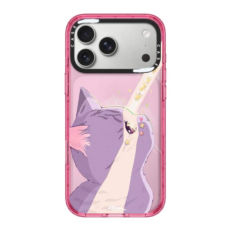 CASECASE X Kiera Won Moonlight Pink Fizz & Peri Purple Clear Hard Từ Hút Tác Động Dành Cho Apple IPhone 12 13 14 15 16 17 Pro Max Air Plus