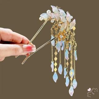 Hình chữ U kẹp tóc hợp kim phong cách Trung Quốc, phụ kiện tóc đẹp cho ngày lễ