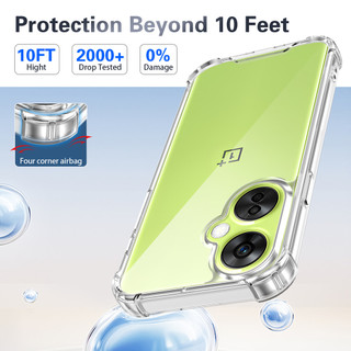 Dành Cho OnePlus Nord CE 3 / CE3 Lite / N30 5G Ốp điện thoại Pha Lê Trong Suốt Cứng Chống Mài 4 Vỏ Mỏng Chống Sốc