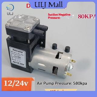 ULJ 1 Cái 48L DC12V / 24V Máy bơm không khí chân không áp suất âm nhỏ Máy bơm pít-tông khí nén dòng chảy lớn 42W 5000 / 5500RPM để sử dụng trong công nghiệp.