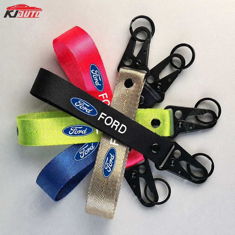 Xe Ford Dệt Móc Khóa Hợp Thời Trang Mỏ Đại Bàng Móc Khóa Phụ Kiện Xe Hơi Cho Ranger Ecosport Focus 5d Kuga Fiesta T6 T7 T8 Lãnh thổ Everest Ka Fusion