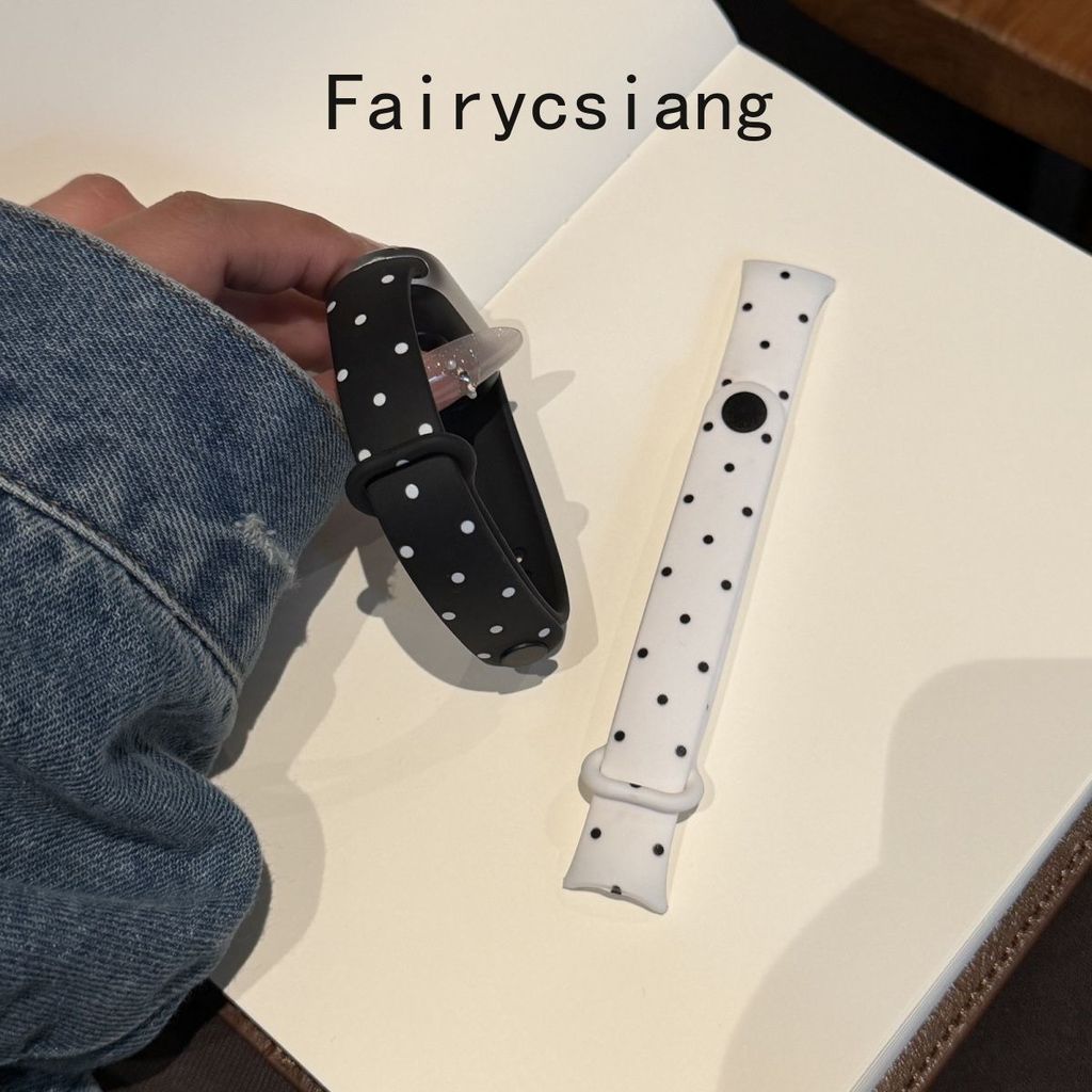 Wave Point In Dây Đeo Cho Xiaomi Mi Band 10 9 8 NFC Vòng Tay Có Thể Thay Thế Cho Mi Band 10 9 Phiên Bản Gốm Đồng Hồ
