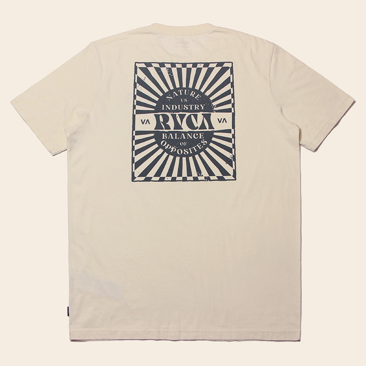 RVCA Thương Hiệu Hợp Thời Trang Nam Cổ Tròn Mềm Mại Tay Ngắn 100% Cotton Cao Cấp 626