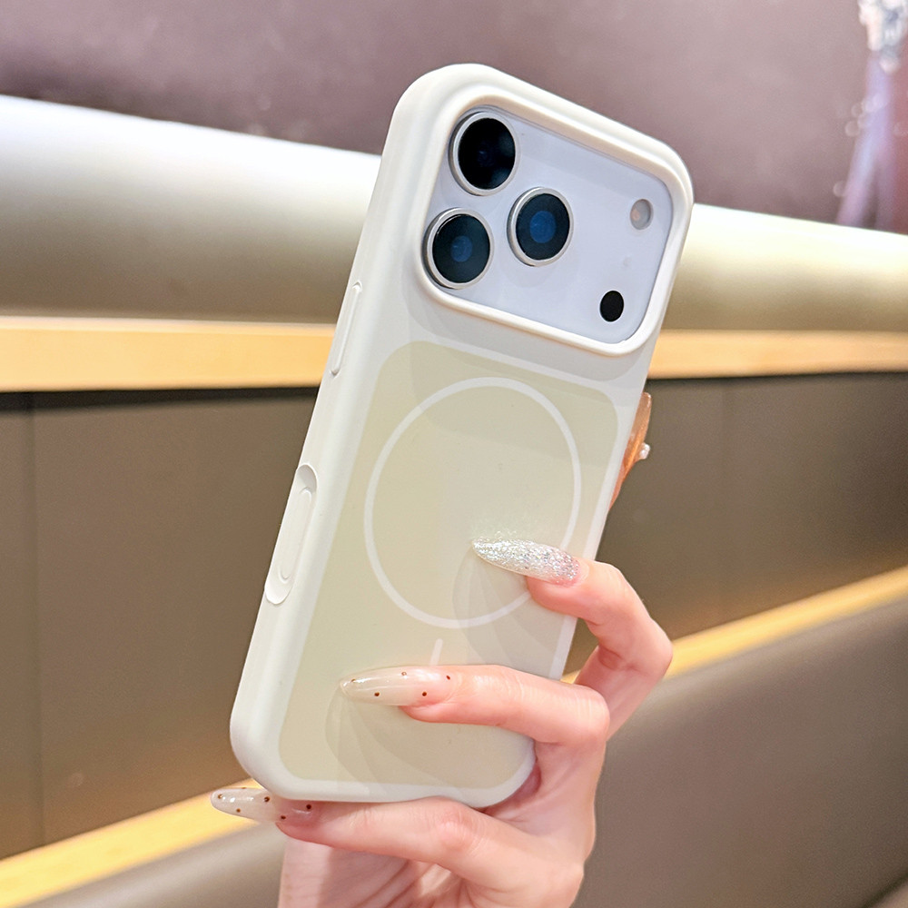 Ốp điện thoại silicon lỏng màu xanh từ tính cho iPhone 17 Pro Max 16 15 14 13 Vỏ bảo vệ chống sốc