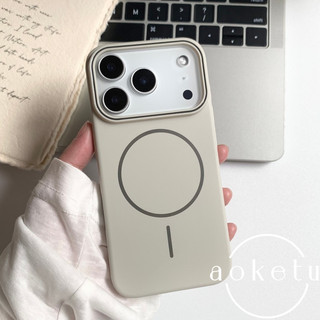 Thích hợp cho vỏ điện thoại mờ từ tính iPhone 17 Promax có vòng tròn mềm mại và mịn màng, cảm giác da Apple 16 / 15 / 14 / 13, chống rơi siêu mỏng, vỏ PC màu trơn