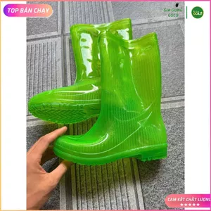 Ủng XANH Ngọc Nữ Trường Thịnh Ủng Bảo Hộ Lao Động, Đi Mưa, Màu Xanh Lá HÀNG LOẠI 1 SỊN