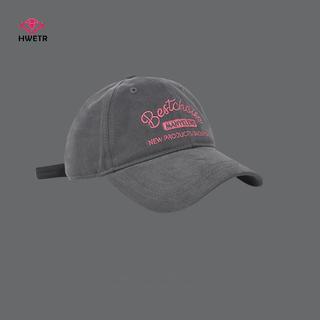 HWETR Nữ Thêu Hồng Bóng Chày Mềm Cotton Che Nắng Đạt Đỉnh Mũ Nữ Cô Gái Hàn Quốc Thể Thao Ngoài Trời Tấm Che Mũ Mới