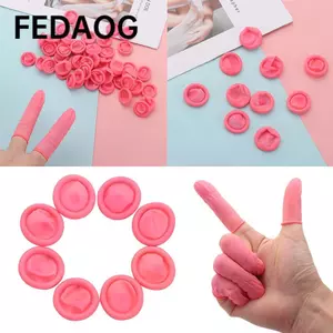 FEDAOG 100 / 300 CÁI Găng tay bảo vệ đầu ngón tay bằng cao su chống trượt Vỏ ngón tay dùng một lần