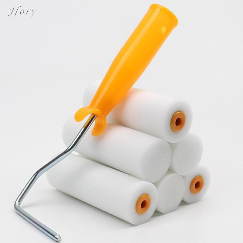 Jfory Con lăn sơn bọt biển Công cụ vẽ phần nhỏ Dễ dàng cài đặt Dụng cụ dán tường cho nội thất gia đình