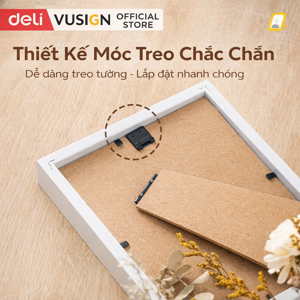 Khung Ảnh Để Bàn Deli Vusign - Trang Trí Tủ Kính Bàn Học Nhiều Kích Thước Màu Sắc Đẹp