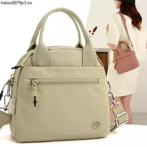 Túi nữ nhẹ, mini vuông, vải nylon chống nước, nhiều ngăn, dung tích lớn, xách tay tiện mua sắm/đi làm