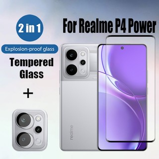 Bảo vệ màn hình kính cường lực 2 trong 1 Realme P4 Power 5G cho Realme C65 C67 C75 C71 C63 C61 C55 C53 C35 C33 C30 C30 Note 50 4G & Phim ống kính máy ảnh