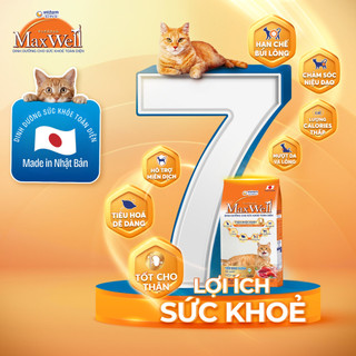 Hạt Cho Mèo MAXWELL 750G - 800G Hạt Dinh Duongs x Hỗ Trợ Thận Và Giảm Nôn MAXWELL