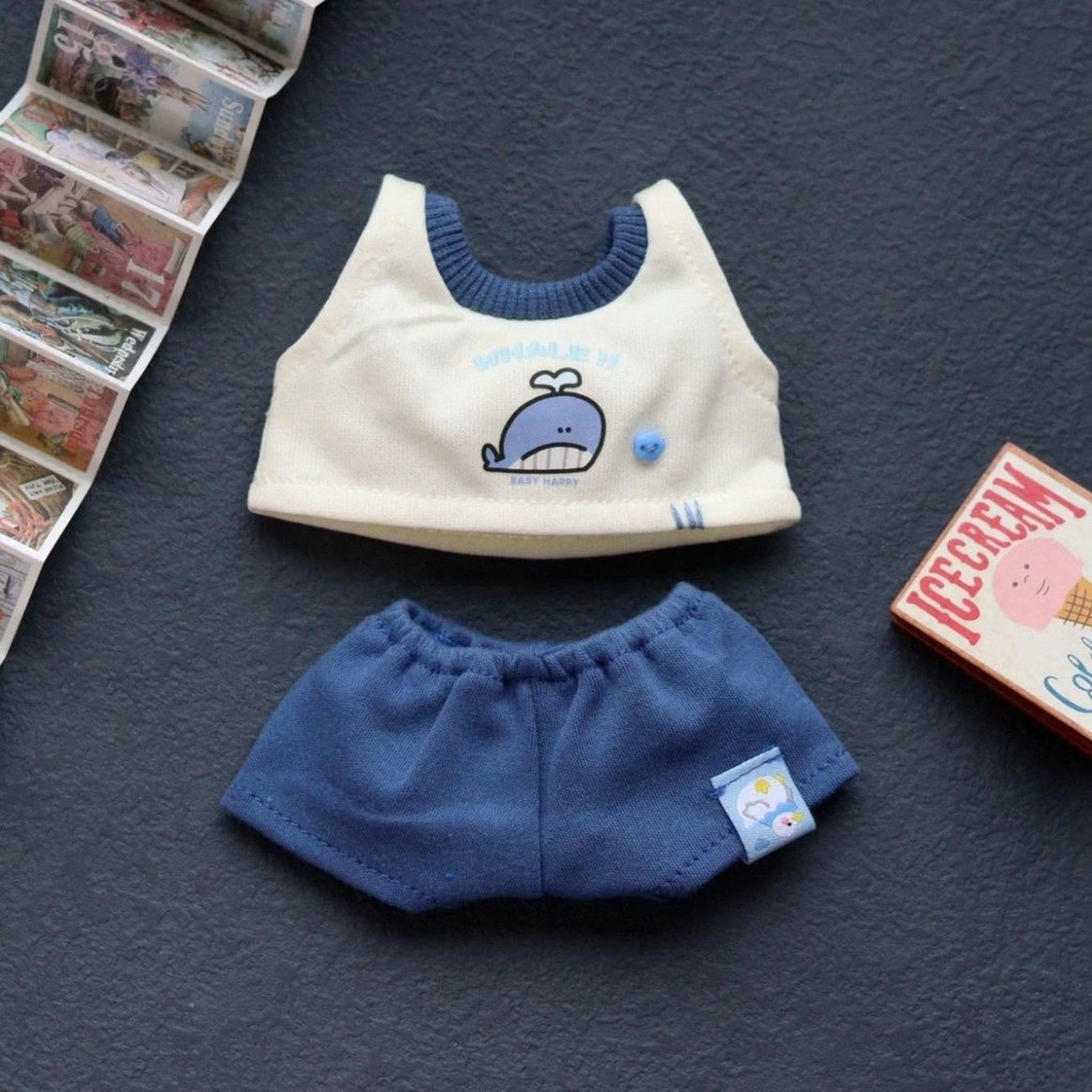 10cm20cm Quần Áo Búp Bê Cotton Nhật Bản Dễ Thương Mềm Mại Dễ Thương Bộ Quần Áo Cho Bé Không Thuộc Tính Búp Bê Quần Áo Thay Thế Gói