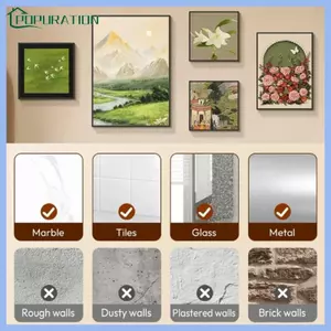 POP Mạnh Dính Khung Ảnh Móc Khoan Móc Treo Tường Hình Móc Treo Để Treo Hình Ảnh Và Tác Phẩm Nghệ Thuật An Toàn Bền Đẹp