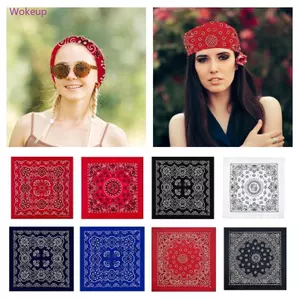 Turbans unisex vuông sáng tạo, họa tiết hoa cho quấn đầu