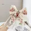 Kẹp tóc nơ lớn thêu ren thanh lịch cho mùa xuân - hạ