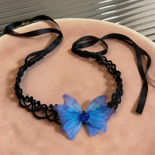 Vòng cổ chocker thiết kế độc đáo với voan ren và ruy băng cao cấp