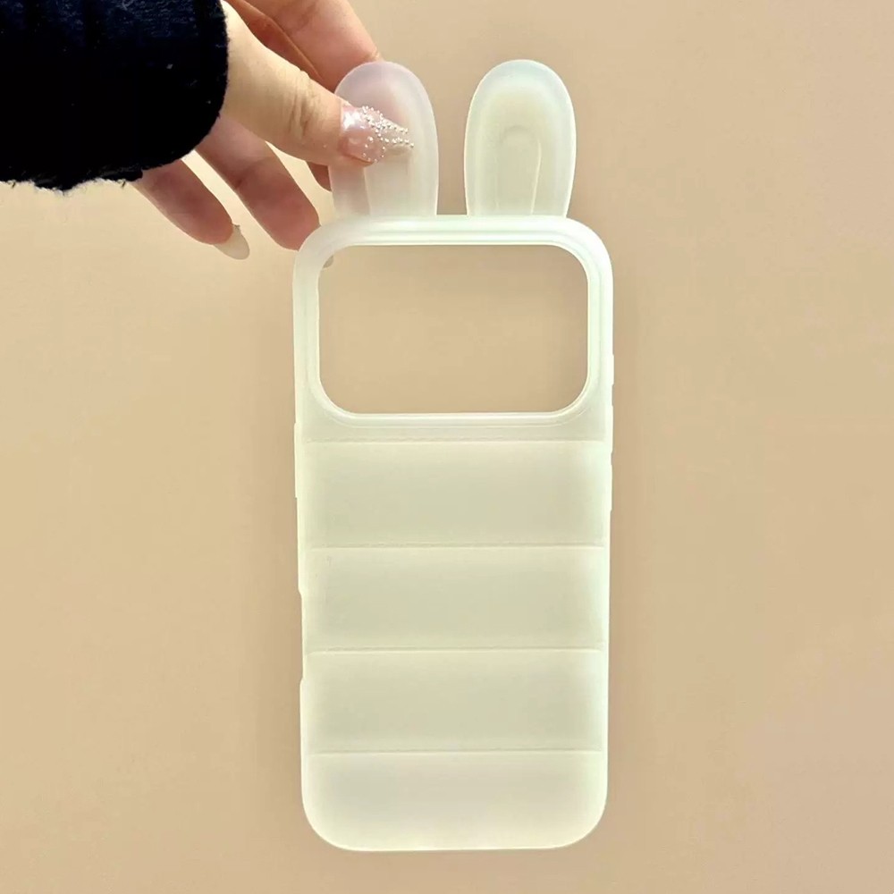 Ốp điện thoại mềm sọc tai 3D cho iPhone 17 Pro Max 16 15 Pro Max Vỏ bảo vệ chống sốc