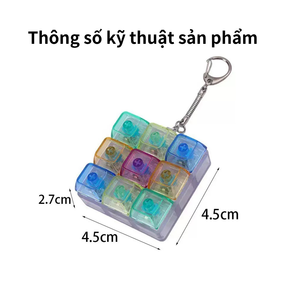 Đồ chơi giảm căng thẳng hình bàn phím, móc khóa giảm căng thẳng hình bàn phím, giúp thư giãn khi sử dụng bàn phím.