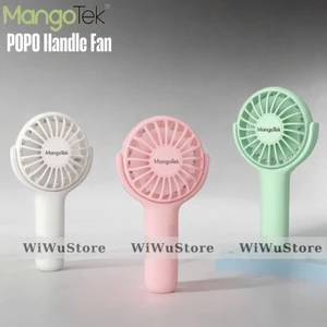 Quạt Mini Tích Điện Cầm Tay MangoTek Popo H1 3 Chế Độ Gió Làm Mát, Nhỏ Gọn Tiện Lợi Kèm Khóa Đeo