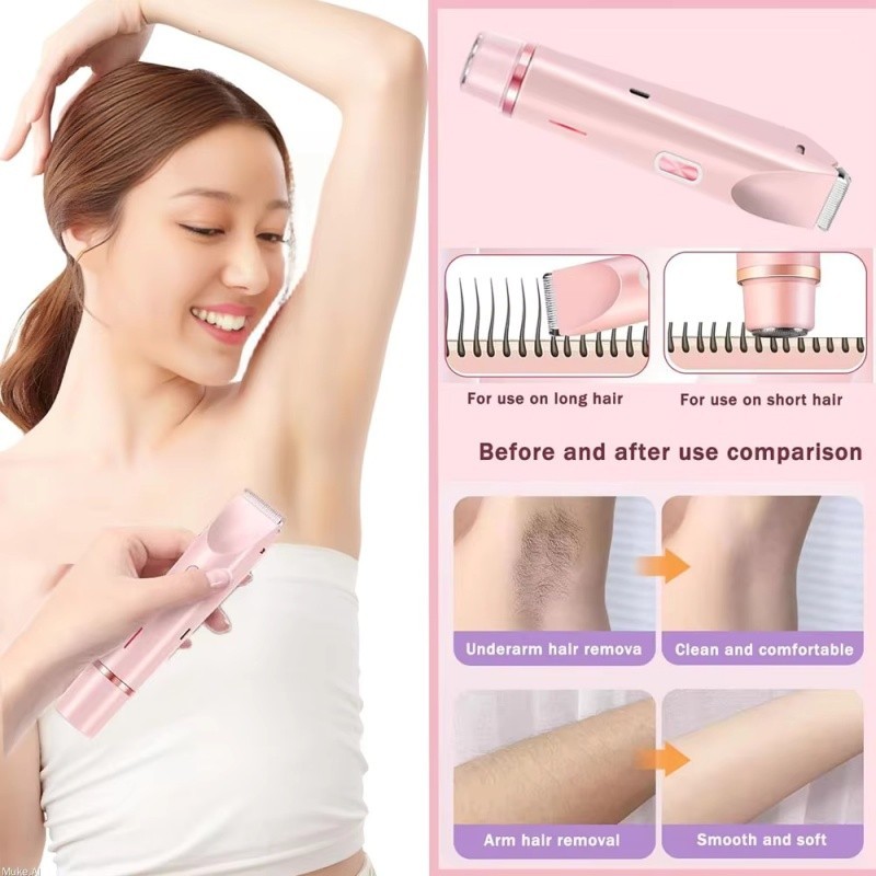 Máy triệt lông đa năng, thiết kế hai đầu,sử dụng được cho toàn thân và vùng kín, an toàn, chống nước, dễ mang theo
