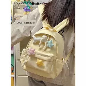Schoolbag Ba Lô Nhỏ Nhật Bản ins Kích Thước Nhỏ Bé Gái Học Sinh Dễ Thương Phong Cách Preppy Đơn Giản Mini Nhẹ Ba Lô