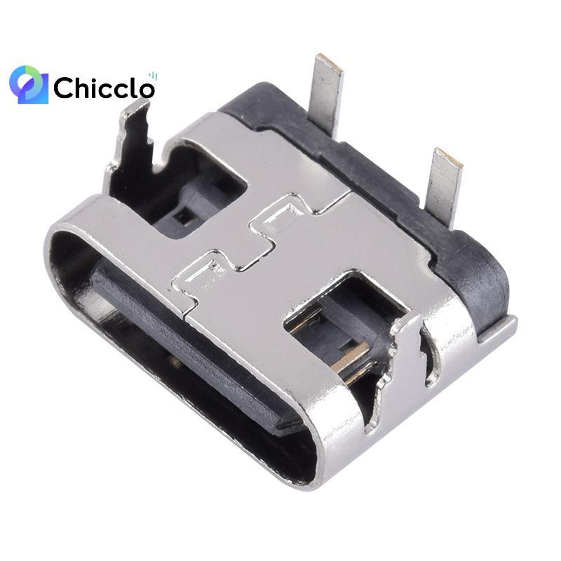 [chiccloset0] 10 Cái 2 Pin Micro USB Loại C Kết Nối Soet USB 3.1 Type-C Nữ Power Ja Do Cho Cổng Sạc Điện Thoại Di Động Đẹp