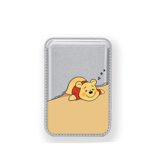 Mẫu Mới Winnie the Sleepy Bear Họa Tiết Ví Đựng Thẻ Cho iPhone 11pro 12promax 13 15pro 15promax 14 14promax 14 pro 16 16plus 16 Pro Max 17 17promax 17airWallet