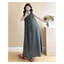 Váy bà bầu mùa hè Cotton nguyên chất sọc Plus Size Váy Vest