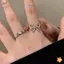 Nhẫn nơ điều chỉnh được dành cho nữ và bé gái, phong cách K-pop/Y2K, phụ kiện thẩm mỹ mới