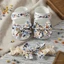 Bé Gái Floral Mary Jane Flats Giày Đi Bộ Nơ Dễ Thương Chống Trơn Trượt Có Băng Đô