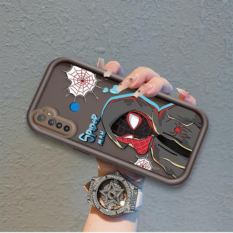 Ốp Lưng Cho Realme 5 5i 5S 6i Phim Hoạt Hình Silicon Mềm Ốp lưng TPU Spider Man Cool Boy Angel Eye Chống Sốc Ốp Lưng