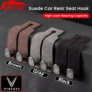 Vinfast Xe Tựa Đầu Móc Cao Cấp Da Lộn Ghế Sau Treo Móc Kép 20KG Móc Treo Hợp Kim Chịu Tải Lớn Cho Lux A Fadil VF3 VF5 VF6 VF7 VF8 VF9 Limo Xanh Helio Xanh