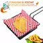 100 Chiếc Túi Đựng Kẹo checkered Lót Giấy Bọc Thực Phẩm, Chất Béo Đuổi, Sandwich Burger Đóng Gói, Đỏ Trắng