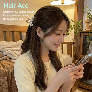 Đinh kẹp tóc tông màu champagne sáng bóng với trang sức ngọc trai và kim cương giả - Phụ kiện tóc công chúa cao cấp