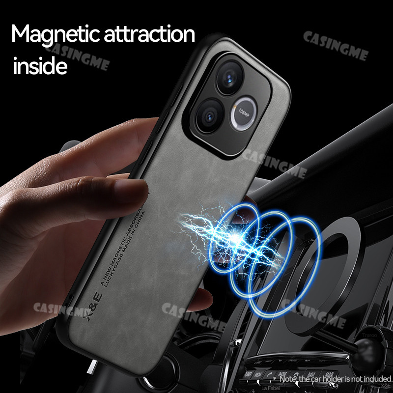 Vỏ chống sốc từ tính ô tô HONOR 600 Lite 5G 2026 cho HONOR 600Lite Honor600 600 Lite Pro 4G 5G Honor600Lite 2026 Vỏ chống sốc PC cứng mờ sang trọng