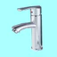 Vòi chậu rửa hỗn hợp bảy con ngựa một lỗ nóng lạnh bằng thép không gỉ E1JH