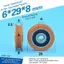 Cheenm Chất Lượng Cao 6 * 29 * 8mm Cam U Rãnh Mang Bánh Xe Vòng Bi Hình Chữ U POM Ròng Rọc Hướng Dẫn Bánh Xe Con Lăn Cho Cửa Sổ Ngăn Kéo Ròng Rọc VN