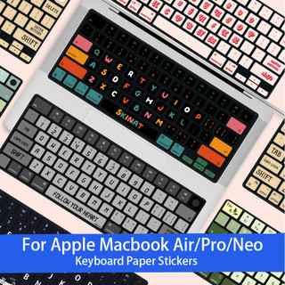 【bàn phím giấy mềm dán】Miếng Dán Giấy Bàn Phím Mờ Mềm Cho Macbook Air / Pro / Neo M1 M2 M3 M4 M5 / Phim Bàn Phím Giấy Mềm Micro Matte / Bàn Phím Khử Trầy Xước Protetcor
