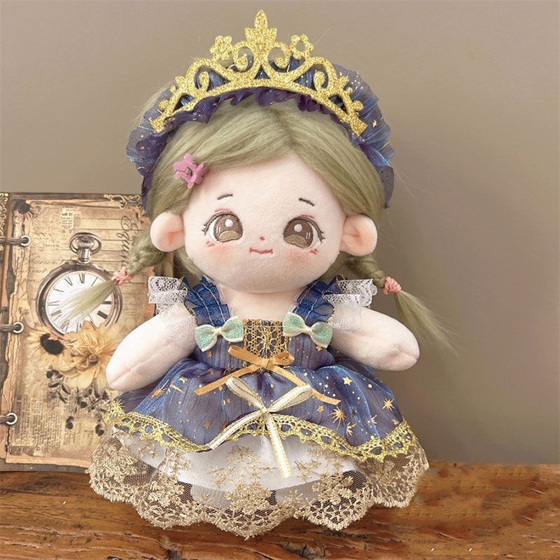 20cm Cotton Búp Bê Quần Áo Cho Bé Búp Bê Sang Trọng Búp Bê Quần Áo Công Chúa Dễ Thương Đầm Vương Miện Không Thuộc Tính Mặc Quần Áo 4.29