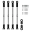 5 Chiếc Thép Turnbuckles Camber Liên Kết Ngón Chân Liên Kết Bộ Liên Kết Cho Arrma 1 / 8 Karton Outcast 1 / 7 BIG ROCK Nâng Cấp Phần Phụ Kiện