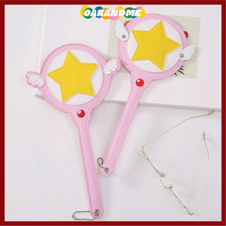 [Giao hàng từ Việt Nam] Túi đựng thẻ OAKANDME Star Magic Wand, vỏ dễ thương anime, da PU kèm cánh, chất lượng cao cho tàu điện ngầm xe buýt