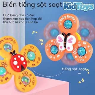 Set 3 con quay spinner KidToys cho bé – đồ chơi giác quan vui nhộn